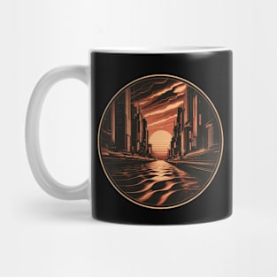 The Great Retro Wave sunset Mug